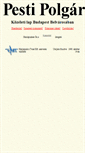 Mobile Screenshot of pestipolgar.tvnet.hu
